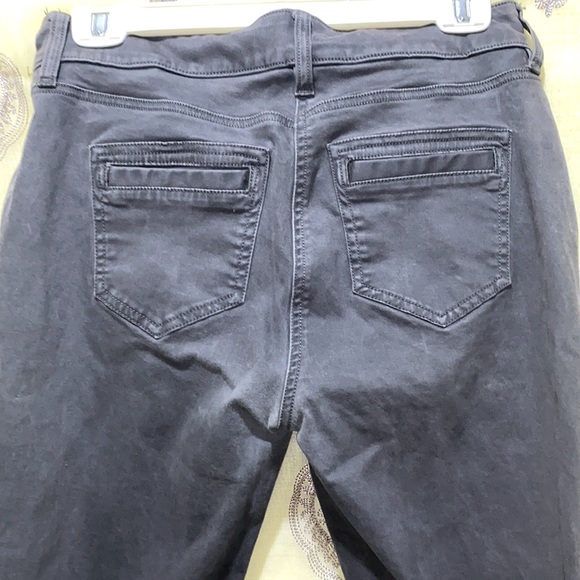 ANN TAYLOR LOFT SMOKE GREY ANKLE JEANS SZ 6P - Picture 10 of 12